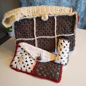 3 piece purse/clutch/eyeglass case set, hand-made